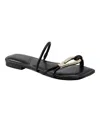 Marc Fisher Ltd Mazza Slide Sandal In Black Leather