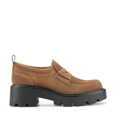 Marc Fisher Ltd Women's Meeme Lug Sole Loafer In Brown