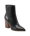 Marc Fisher Ltd Melysa Block Heel Bootie In Black Leather