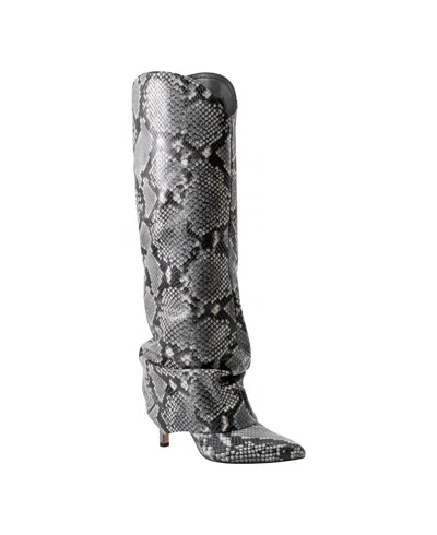 MARC FISHER LTD WOMEN'S NAIRINE SLOUCHY POINTY TOE KNEE HIGH DRESS BOOTS