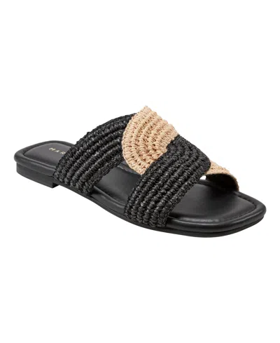 MARC FISHER LTD WOMEN'S NAVIE SLIP-ON FLAT SANDALS