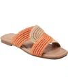 Marc Fisher Ltd Navie Slide Sandal In Orange,natural