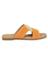Marc Fisher Ltd Women's Navie Textured Sandals In Orange