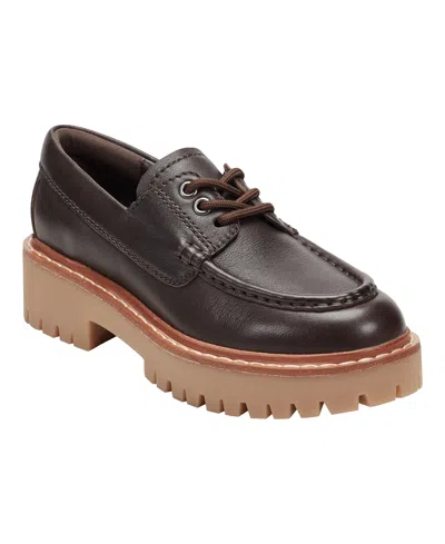 Marc Fisher Ltd Women's Nerida Lug Sole Loafers In Brown