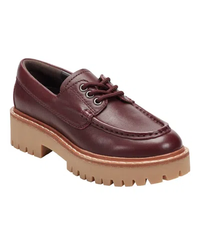 Marc Fisher Ltd Women's Nerida Lug Sole Loafers In Red