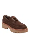 Marc Fisher Ltd Women's Nerida Suede Lug Sole Casual Loafers In Brown