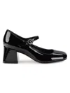 MARC FISHER LTD WOMEN'S NESSILY LEATHER HEELED MARY JANES