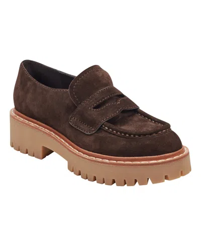 MARC FISHER LTD WOMEN'S NORTON LUG SOLE CASUAL SLIP-ON LOAFERS