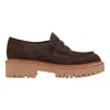 Marc Fisher Ltd Women's Norton Lug Sole Leather Loafer In Brown