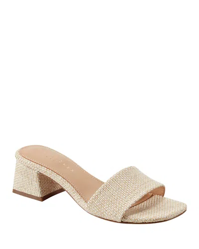 Marc Fisher Ltd Women's Olysa Block Heel Dress Sandals In Light Natural