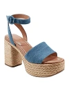 Marc Fisher Ltd Palyca Platform Sandal In Dark Blue
