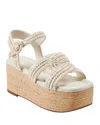 Marc Fisher Ltd Payley Ankle Strap Platform Sandal In Light Natural