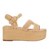 Marc Fisher Ltd Women's Payley Platform Wedge Sandal In Nude