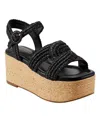 Marc Fisher Ltd Payley Ankle Strap Platform Sandal In Black