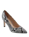 Marc Fisher Ltd Genni Snakeskin Print Pointed Toe Pump In Light Natural