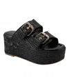 Marc Fisher Ltd Women's Poppy High Platform Wedge Sandals In Black