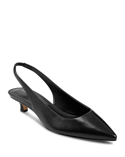 MARC FISHER LTD WOMEN'S POSEY POINTED TOE SLIP ON SLINGBACK PUMPS