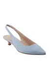 Marc Fisher Ltd Posey Kitten Heel Slingback Pump In Light Blue