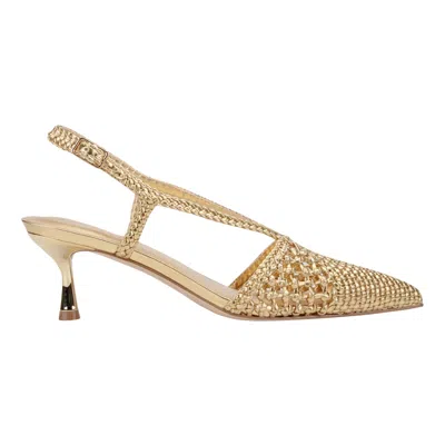 Marc Fisher Ltd Reagan Slingback Pump In Gold