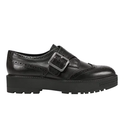 Marc Fisher Ltd Women's Remona Leather Monk Strap Loafer In Black