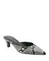 Marc Fisher Ltd Women's Rosa 2 Pointed Toe Embossed Kitten Heel Slide Pumps In Light Natural