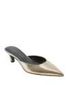 Marc Fisher Ltd Women's Rosa Pointy Toe Slip-on Dress Mules In Gold