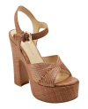 Marc Fisher Ltd Starla Womens Open Toe Block Heel Platform Heels In Espresso