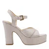 Marc Fisher Ltd Women's Starla Block Heel Dress Sandals In Gray