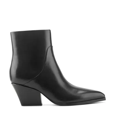 Marc Fisher Ltd Women's Tarel Leather Ankle Bootie In Black