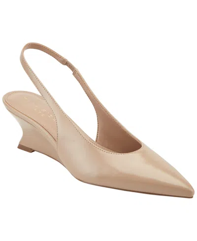 Marc Fisher Ltd Women's Taten Leather Slingback Wedge Pumps In Multi