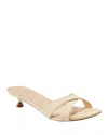 Marc Fisher Ltd Tracey Kitten Heel Slide Sandal In Light Natural