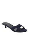 Marc Fisher Ltd Tracey Kitten Heel Slide Sandal In Dark Blue