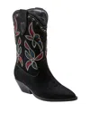 Marc Fisher Ltd Women's Trista Western Block Heel Boots In Dark Blue