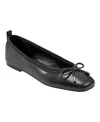 Marc Fisher Ltd Ubet Womens Bow Ballet Flats In Black