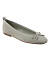 Marc Fisher Ltd Ubet Ballet Flat In Light Green Suede