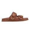 Marc Fisher Ltd Women's Valena Woven Footbed Sandal In Brown