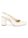 Marc Fisher Ltd Women's Valinda Patent Leather Slingback Pumps In Ivory