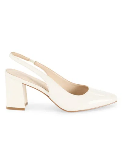 Marc Fisher Ltd Women's Valinda Patent Leather Slingback Pumps In Ivory