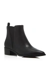 Marc Fisher Ltd Women's Yale Pointed Toe Chelsea Boots In Black Leather