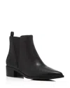 Marc Fisher Ltd Women's Yale Pointed Toe Chelsea Boots In Black Leather
