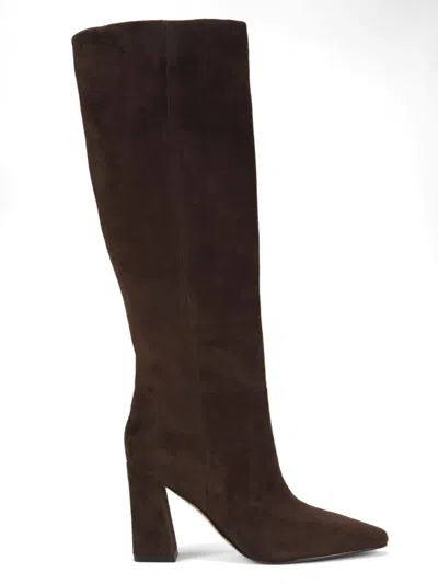 Marc Fisher Ltd Women's Yarli 75mm Tall Suede Boots In Brown