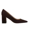 Marc Fisher Ltd Zala Suede Pointed-toe Pumps In Brown