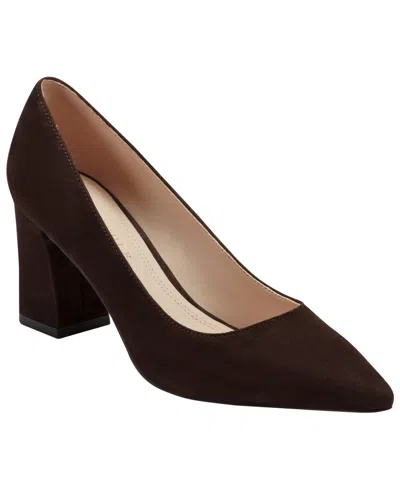 Marc Fisher Ltd Women's Zala Pointy Toe Block Heel Pumps In Brown