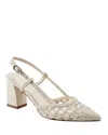 Marc Fisher Ltd Zaiden Slingback Pointed Toe Pump In Ivory