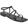 Marc Fisher Ltd Womens Buckle Leather Ankle Strap In Black