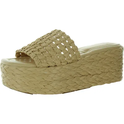 Marc Fisher Ltd Womens Comfort Insole Woven Wedge Sandals In Multi