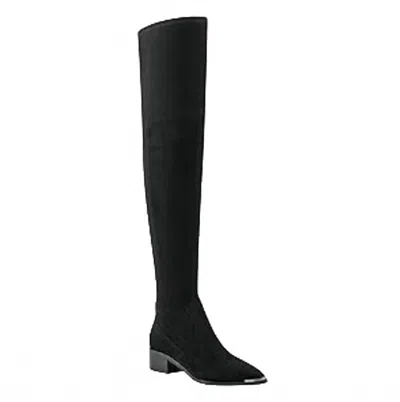 Marc Fisher Ltd Yaki Over-the-knee Boot In Black Suede