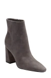 Marc Fisher Ltd Yanara Leather Zip Booties In Gray