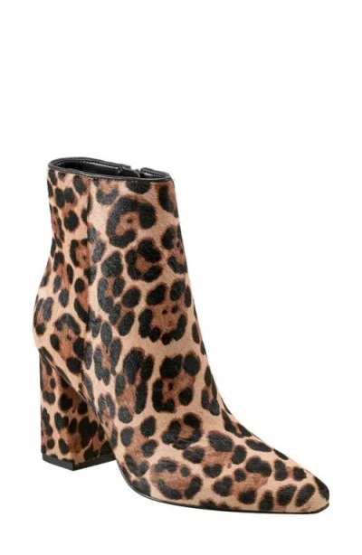 Marc Fisher Ltd Yanaraly Genuine Calf Hair Bootie In Leopard