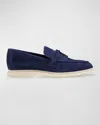 Marc Fisher Ltd Yanelli Suede Tie Slip-on Casual Loafers